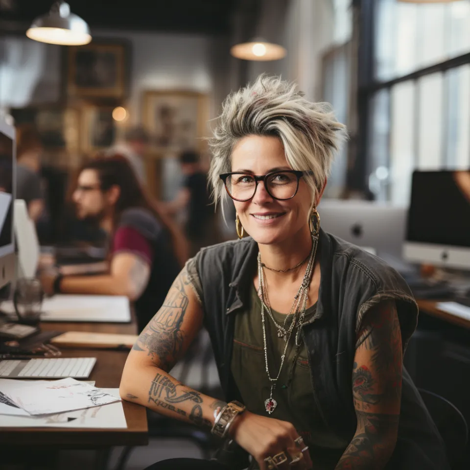 Mulher portuguesa satisfeita com acompanhamento