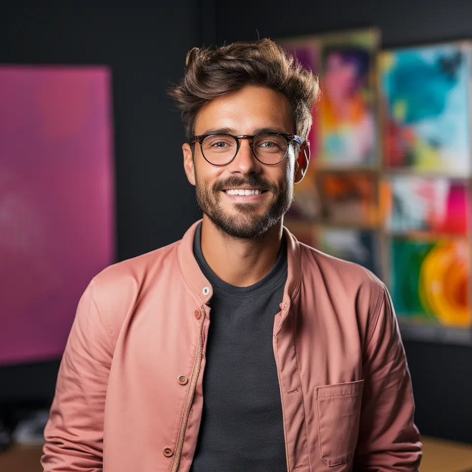 Homem sorridente consultor financeiramente apoiado